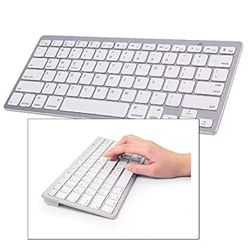 Teclado Bluetooth Universal sem Fio Ipad Iphone Computador Android Mac Note