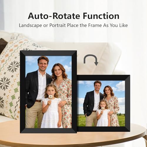 Image of FRAMEO WiFi 10 inch Digital Photo Frame 32GB Electronic Digital Picture Frame with 1280x800 IPS Touch Screen Auto-Rotate Share Photos /Videos Instantly via Frameo App, for Grandparents & Family