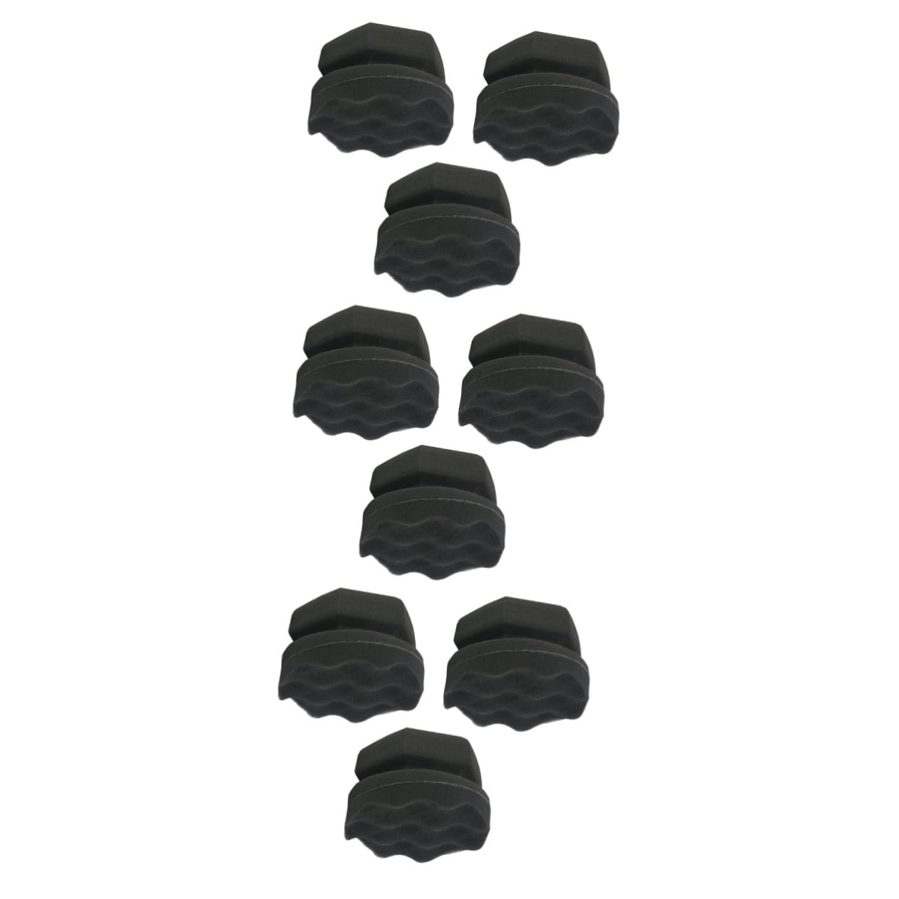 ibasenice 9piezas Esponjas De Pulido y Cera Para Vehículos De Esponjas De Aplicación De Alta Densidad Para Limpiar y Abrillantar Interiores y Exteriores Del Coche Fácil De Usar Sin