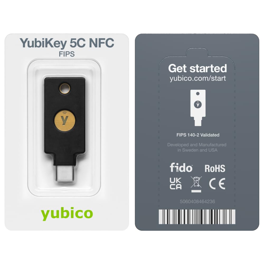 Yubico YubiKey 5C NFC FIPS 140-2 validiert, Multi-Protokoll