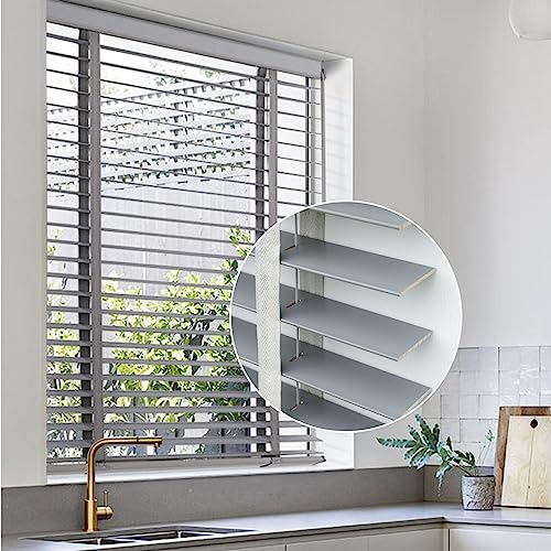 Persianas horizontales de madera maciza con láminas de 50 mm para control opaco 2