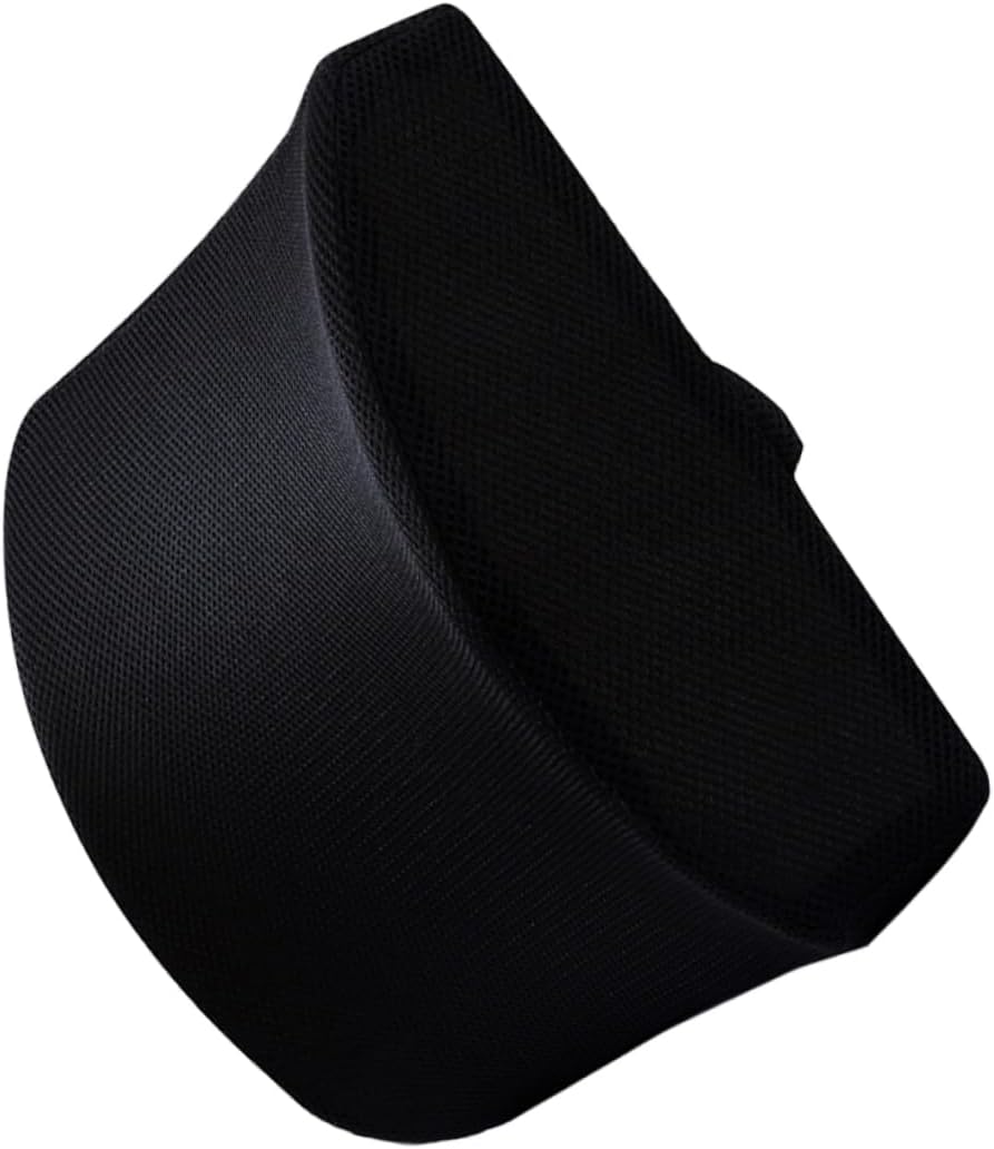 Memory Foam Lumbar Support Pillow for Car Office Ergonomic Waist Cushion for Lower Back Pain Relief Breathable Cover Comfortable Design Black Color for Driving Working