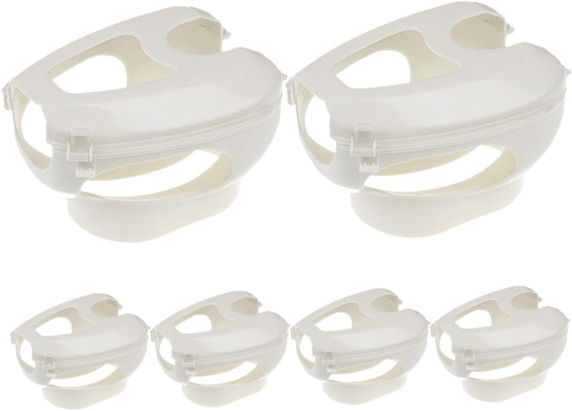 6Pcs Pigeon Injection Holders PP Bird Feeding and Medication Fixers with Hollow Design for Easy Pigeon Handling and Observation in Veterinary and Care