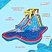 Banzai Inflatable Pool Water Slide, Blow Up Backyard Splash House, Slide N’ Soak