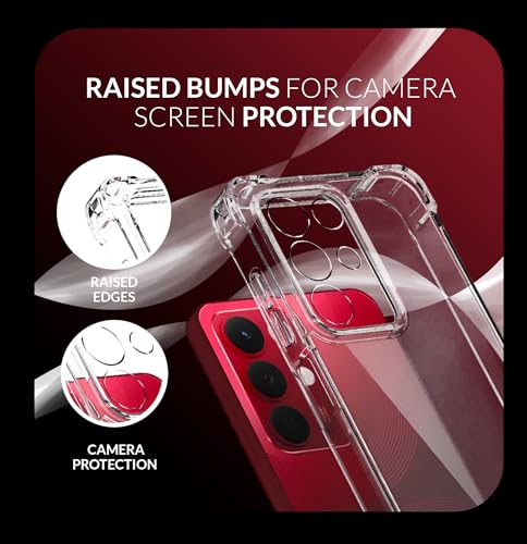 Image of Back Cover Case + Screen Protector for Realme C85 5G | Transparent Mobile Phone Back Case Cover for Realme C 85 | Camera Protection | Realme C85 5G TPU Transparent Mobile Phone Back Cover