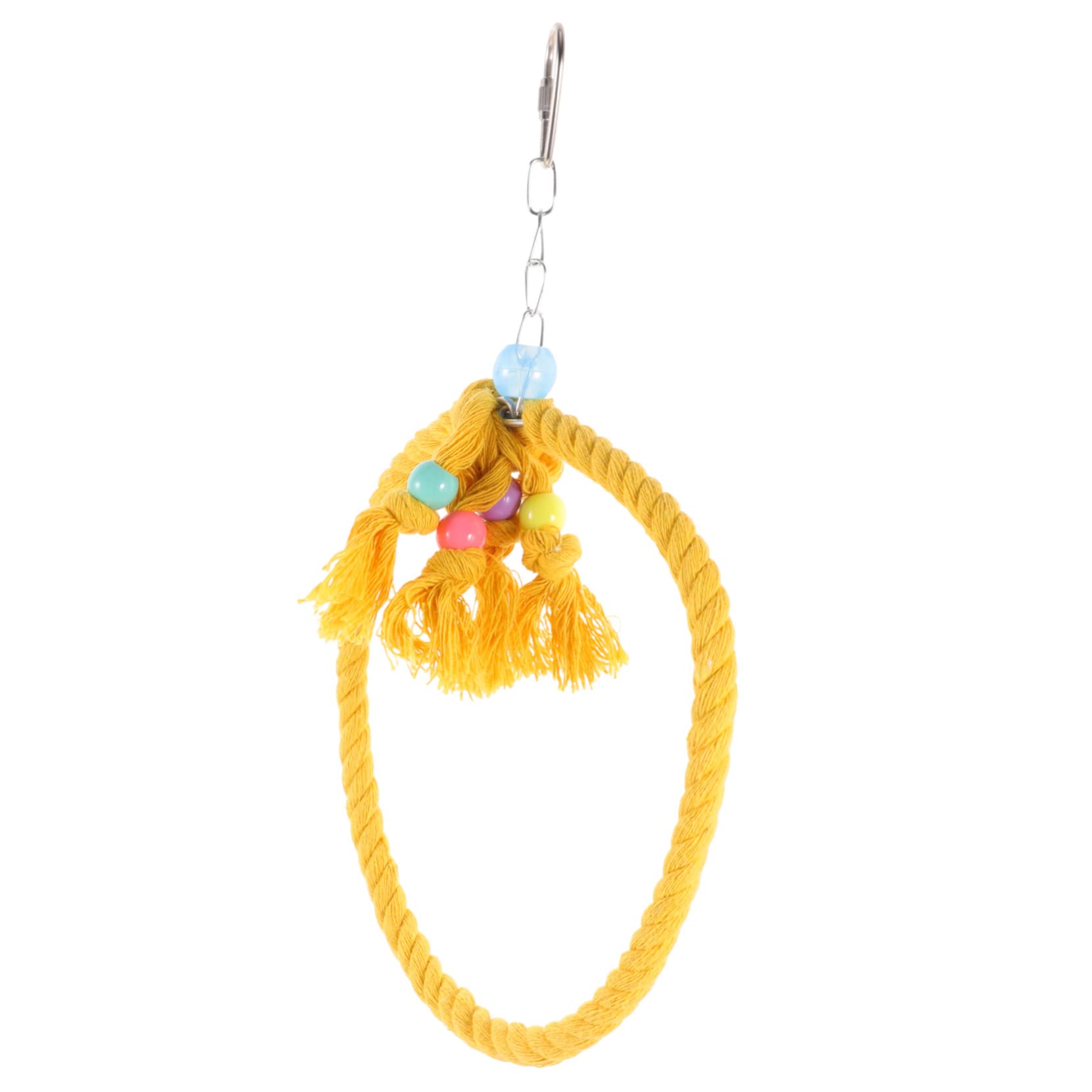 BESPORTBLE Parrot Rope Swing for Bird Cage Hanging Swing Perch for Budgies Parakeets and Conures Chewing with for Bird Stand and Play