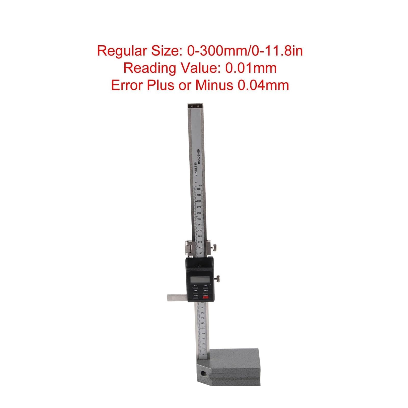 Medidor de altura digital, medidor de altura electrónico de acero inoxidable, medidor de altura for carpintería for medición de procesamiento mecánico.(0-300mm)