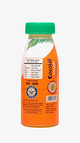 Image of Cocojal Pineapple Tender Coconut Water | No Added Preservatives | No Added Flavours | Not from Concentrate | 200 ml (Pack of 18)
