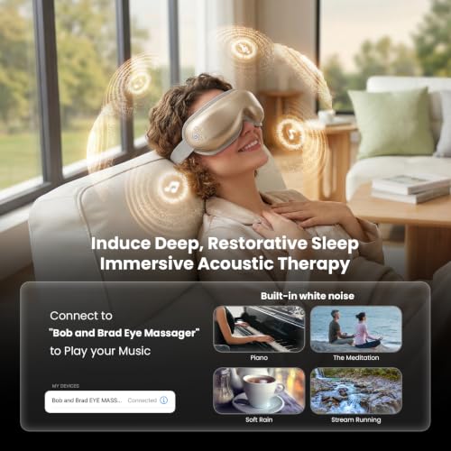 Image of BOB AND BRAD Eye Massager with Heat and Cooling, FSA Eligible HSA Eligible, Eye Massager for Migraine, Heated Eye Mask for Dry Eye Headache Relief Sleep Improve, Ideal Fathers Day Dad Gifts