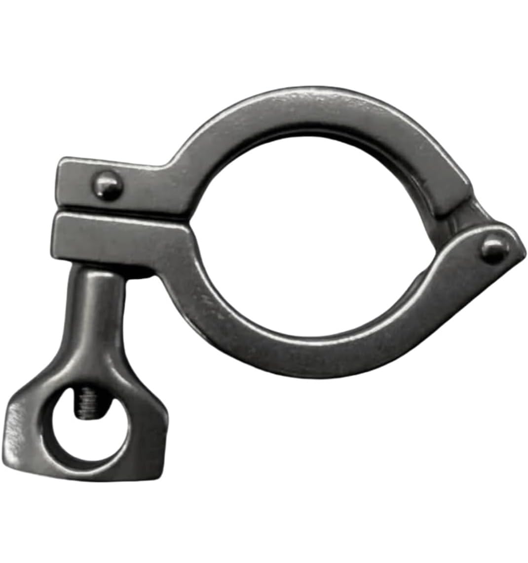 Jjurqbsxc One Color 10" Heavy Duty Stainless Steel Tri Clamp With Wing Nut - Sanitary Tube Fittings For Secure Connections(1/2-3/4In)