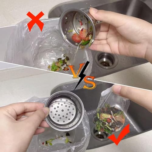 100 bolsas desechables para filtro de residuos miniatura 3
