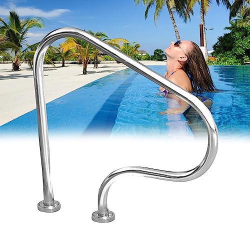 Barandal para escalera de piscina de acero inoxidable 304 miniatura 1