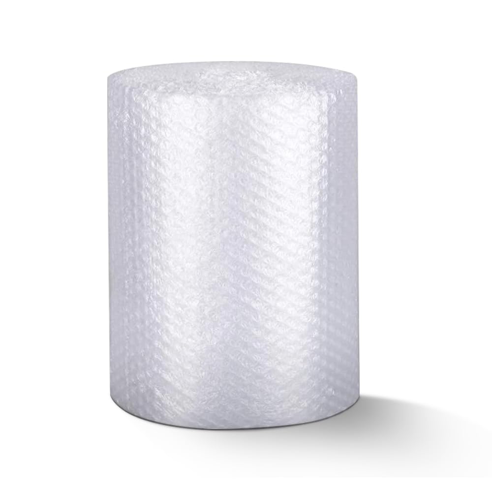 Concept4u Clear Bubble Wrap Roll 300Mm X 100M Strong Polythene Packing Wrap For Moving House, Storage & Shipping | Small Air Cushion Protective Packaging For Fragile Items