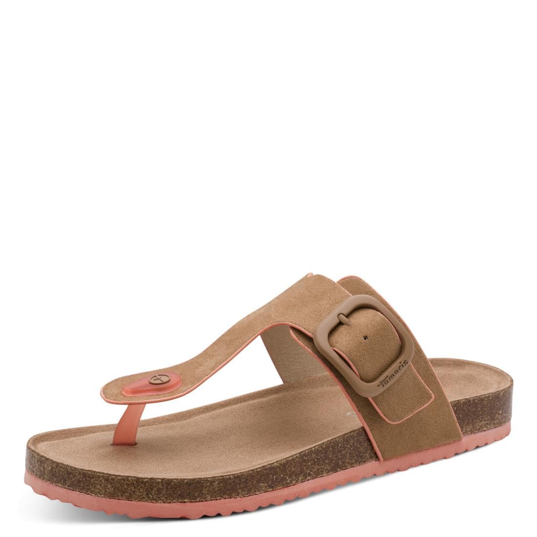 Tamaris Women Footbed Slide flat beige 5 UK
