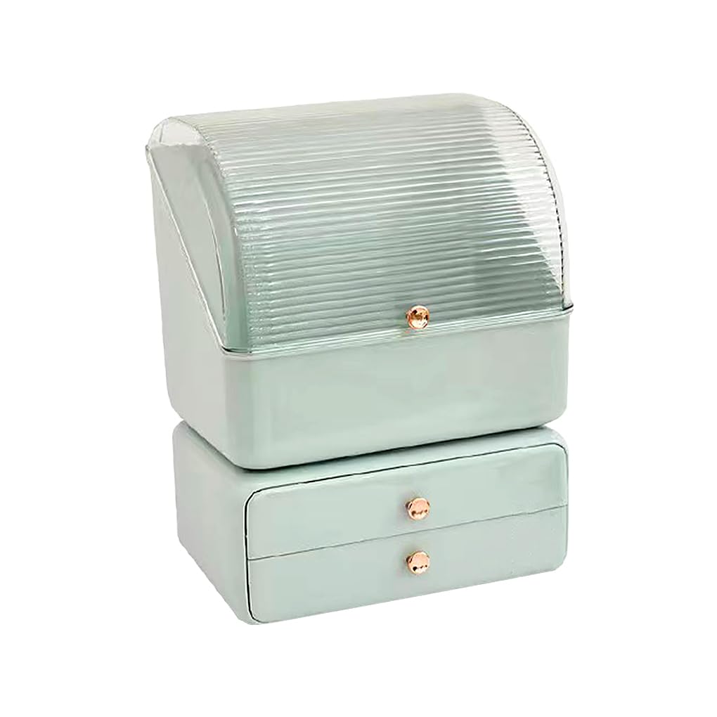 Boîte de rangement de maquillage anti-poussière élégant étui de cosmétiques haut de gamme