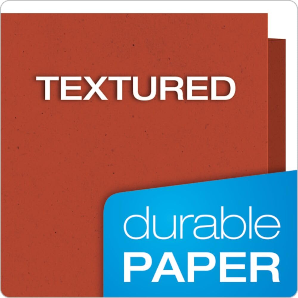 Oxford Earthwise by Oxford 78511 - Cartelline con doppia tasca, formato lettera, rosso, 25 per scatola