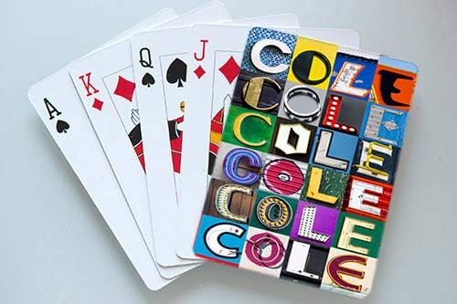 COLE Personalized Playing Cards Using Sign Letters