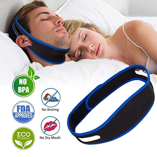 Anti Snoring Chin Straps,Ajustable Stop Snoring Solution Snore Reduction Sleep Aids,Anti Snoring Devices