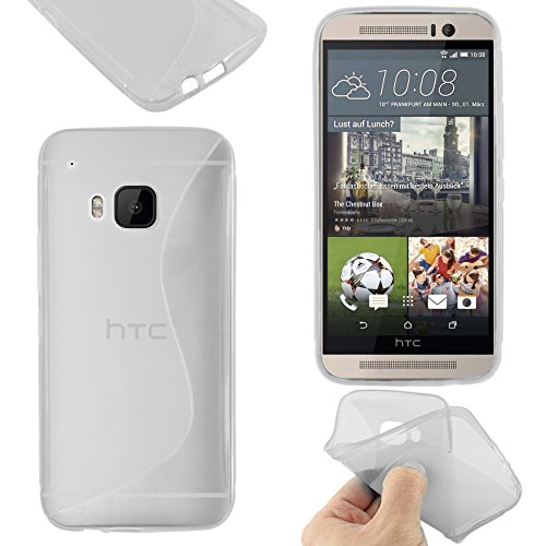 ebestStar - Coque Compatible avec HTC One M9, One Hima Etui Housse Silicone Gel TPU Souple Motif S-Line, Transparent [Appareil: 144.6 x 69.7 x 9.6mm, 5.0'']