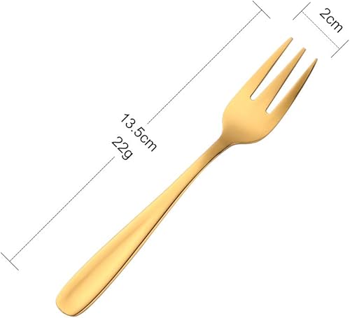 Miniatura 7 de Baikai - Juego de 12 tenedores para aperitivos, de acero inoxidable 1810, con acabado de acero inoxidable, para cóctel, mini ensalada y fruta, 5.5