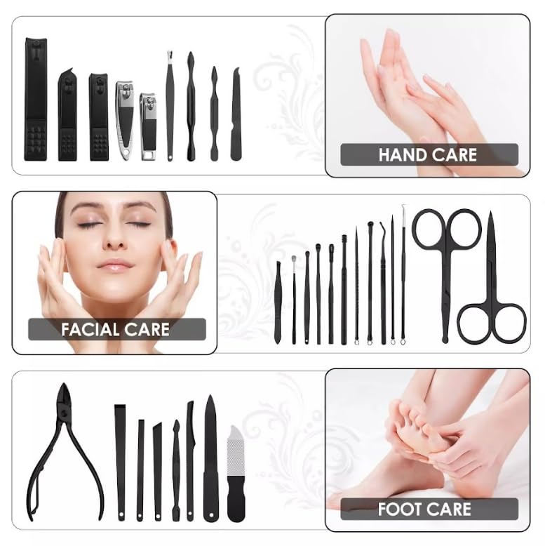 Image of Manicure Pedicure Kit for Women | Manicure Pedicure Kit Products | Manicure Kit for Women | Pedicure Tools for Feet | Nail Cutter Kit | Pedicure Set | Mani Pedi Kit | (Set of 30)