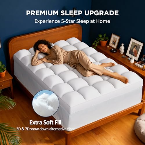 Airtree King Size Dual Layer 4 Inch Memory Foam Mattress Topper - Image 1