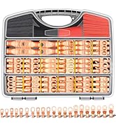 Twidec/230PCS Battery Cable Ends Kit AWG 8 6 4 2 1 1/0 2/0 Heavy Duty Copper Lugs Copper Cable Wi...