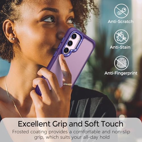 Image of Rayboen for Translucent Matte Samsung S23+ Plus Case, Purple