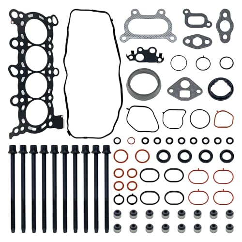 Image of HS26397PT Head Gasket with Head Bolts Set for Honda Civic HR-V 1.8L 2006-2020, for Acura ILX 2.0L2013-2015, L4 R20A5 R18A1 R18Z1 R18A4 R18A9 R18Z9, 12251R60U01 HS54528