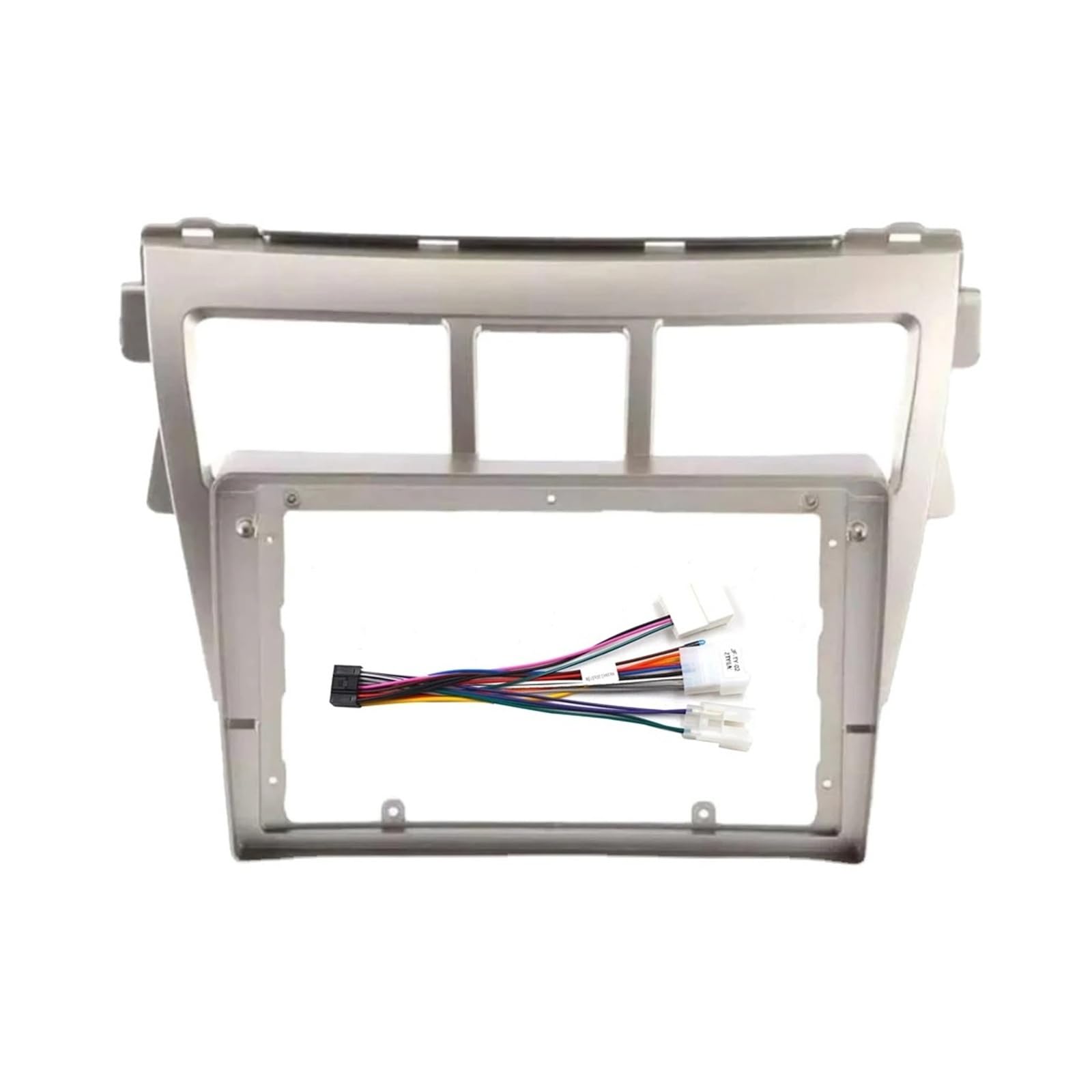 Mascherina Autoradio Cornice Stereo 2 DIN 9 Pollici per Toyota per Vios 2007 per Belta 2005 per Yaris per Berlina 2006 Stereo Dash Facia Trim Kit Autoradio Fascia Pannello