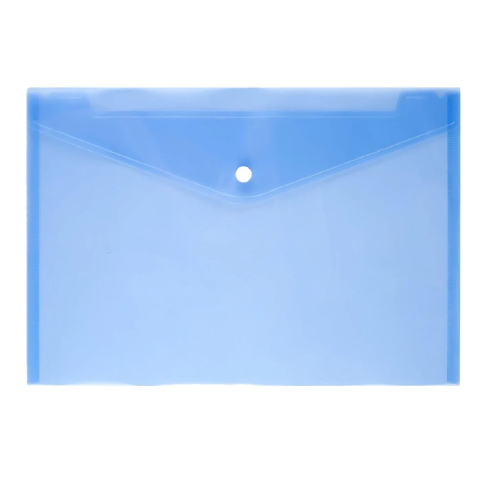 Buste in plastica Portadocumenti formato A4 da 30 pezzi con chiusura a bottone automatico Organizer for cancelleria scolastica for ufficio a casa(Transparent)