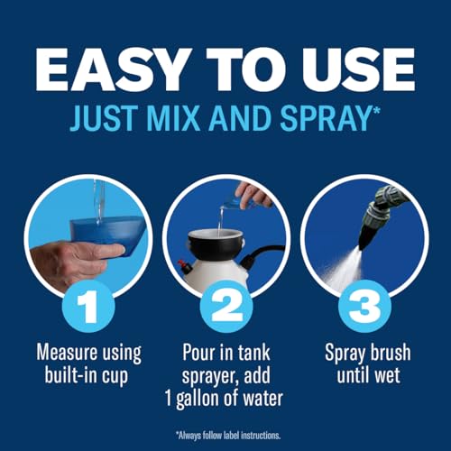 Image of BioAdvanced Brush Killer Plus Concentrate - Mix & Spray - Kills Tough Brush like Poison Ivy and Kudzu - Visible Results in 1-6 Weeks - Rainproof in 4 Hours - 32 fl oz Bottle