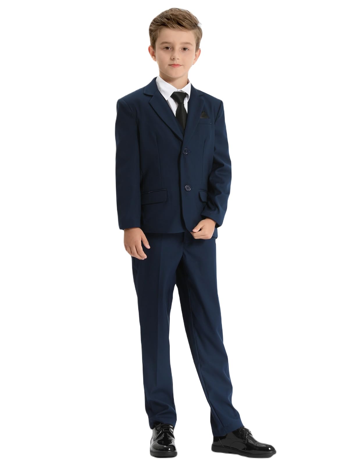 mintgreen Kinderanzug Set Jungen, Hochzeit Outfit Party Formaler Pagen-Smoking, Dunkle Marine, 11-12 Jahre, Tag 12