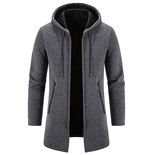 Muscularfit Mens Cardigan Sweater Zipper Front Long Sleeve Causal Fashion Knitted Sweaters Slim Fit Fleece Lined Jacket Coats2