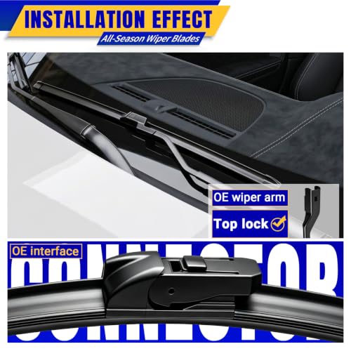 Image of 26 inch 16 inch Front Wipers Fits Chevrolet Trax 2024 2025 2026 Wiper Blades