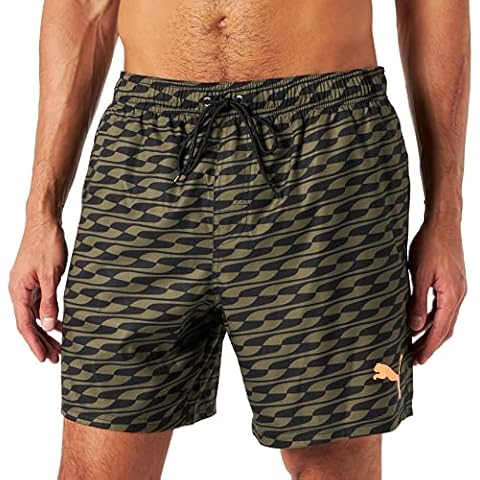 PUMA Herren Formstrip Mid Boardshorts, Moss Green Combo, M EU Cover