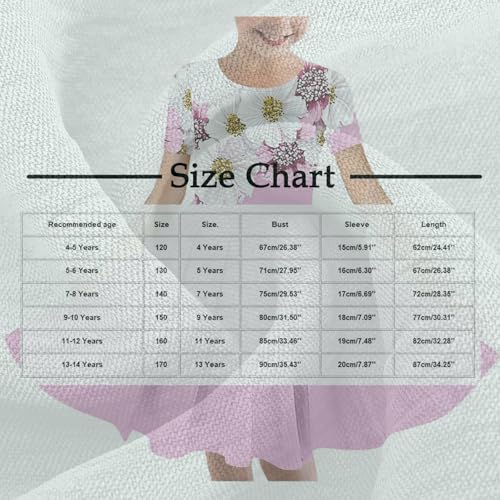 Summer Dresses for Girls Floral Boho Cozy Dress Sunflower Graphic Print Cute Dress Short Sleeve Swing Flutter Dress2