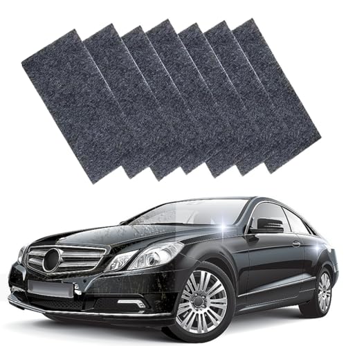 Ruayia Nano Sparkle Tuch 7 Stück Nanosparkle Tuch Auto Kratzer original Magic Nano Sparkle Entfernen Reparatur Auto Scratch leichten Remover Kratzfarben - 7 Stück