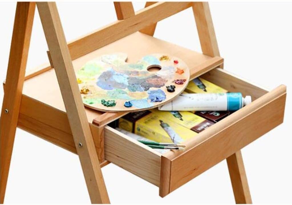 Chevalet en bois réglable pour peindre et dessiner, pour l'extérieur et l'intérieur, avec tiroir et plateau pour étudiants et adultes, parfait pour les artistes et les amateurs