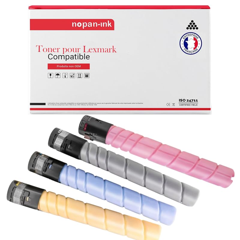 Toner Lexmark XC9235PK4 lot de 4 cartouches pour Lexmark XC9255DE et XC9265DE 30000 pages
