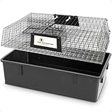Rugged Ranch Ratinator Indoor or Outdoor Multi-Catch Rat Trap - Humane Live Cage Catcher, Rodent Control for Homes, Barns, Attics, Garages, Sheds, Gardens and Farms