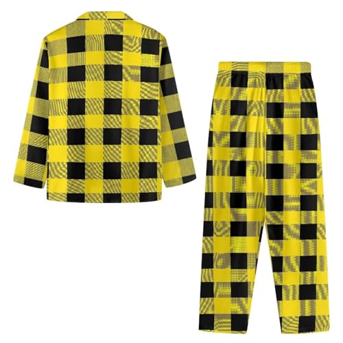 Modysero Long Sleeve Mens Womens Pajama Sets Waffle Pattern Long Sleeve Crewneck 2 Piece Matching Sleepwear Sets2