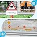 Frienda 6 Pcs PVC Flood Barriers for Home 4 ft x 9 in x 6 in Reusable Flood Prevention Barriers Water Barrier for Flooding PVC Flood Bags Sandbag Alternative PVC Water Diversion Tubes