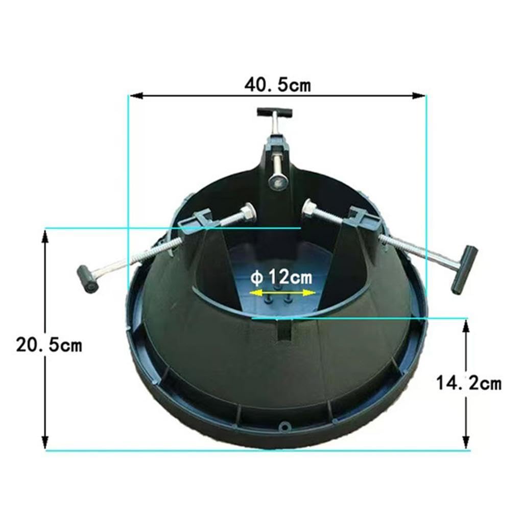 TISHITA Support de Sapin de Noël Support Arbre de Noël Socle Robuste Pied Stable Réservoir d'eau Matériau PP Adapté Aux Familles Décoration Saisonnière, M