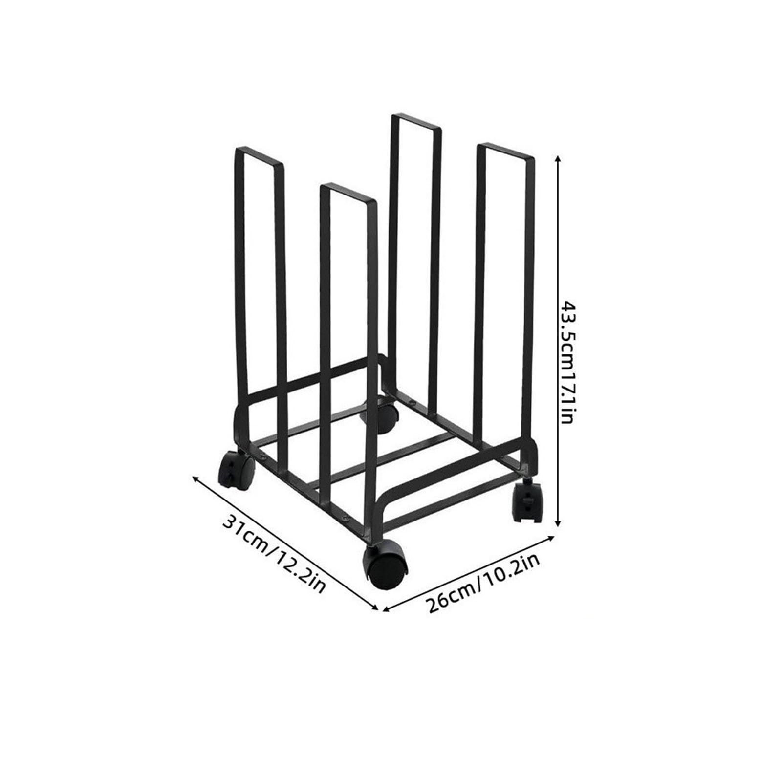 Carrello portaoggetti per Pannelli da Studio Scaffale in Metallo con Fessure divisorie per Cartone e Esigenze Accesso stoccaggio Pannelli Portadocumenti divisorio Portarotoli