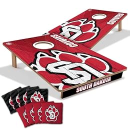 YouTheFan NCAA South Dakota Coyotes 2’ x 3’ All Wood Cornhole