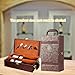 Caja para Botella de Vino con Accesorios para vino de 4 piezas Estuche portador de vino para 2 Botellas para Bodas Aniversarios Fiestas Viajes 35x20x12 cm Imagen de Caja para Botella de Vino con Accesorios para vino de 4 piezas Estuche portador de vino para 2 Botellas para Bodas Aniversarios Fiestas Viajes 35x20x12 cm