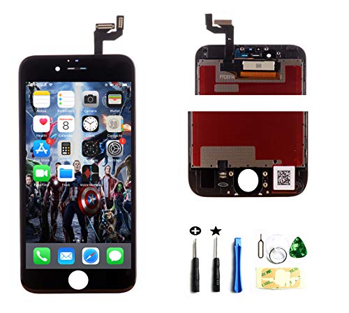 ZTR Replacement LCD Touch Screen Digitizer Display Assembly for iPhone 6S 4.7 Inch 7 Pieces Tool Set Black