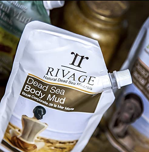 Rivage Natural Dead Sea Minerals Body Mud Pouch 500G 100% Authentic Dead Sea Mud From Jordan Purify And Rejuvenate Vegan Friendly, No Animal Testing, No Harsh Chemicals #TOP2