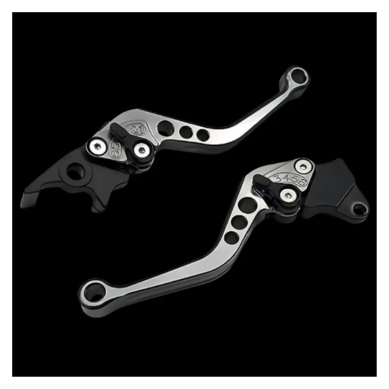 Abdktmnx Titanium Motorcycle Accessories Motorbike Cnc Clutch Drum Brake Lever Handle Adjustable Handlebar Set Parts Moto Handlebar Clutchs Brakes Levers